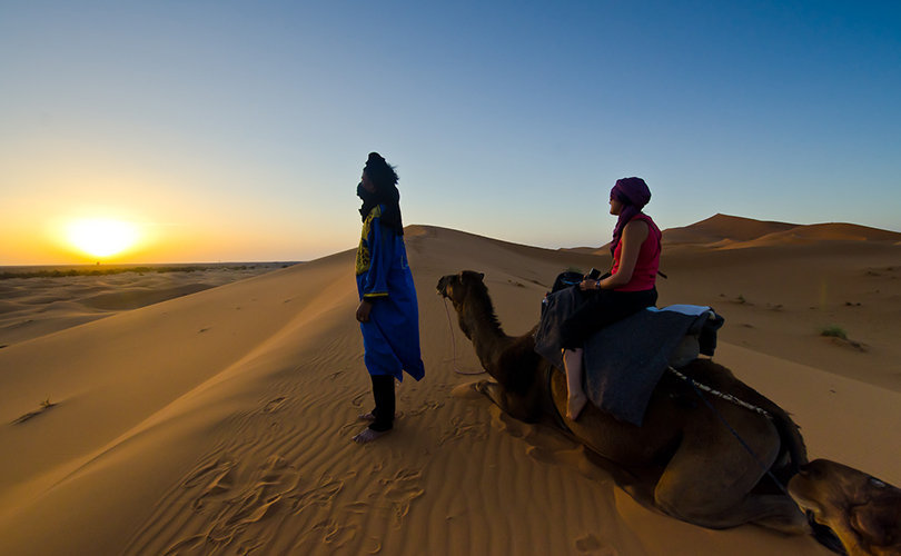 Camel Ride in Desert
